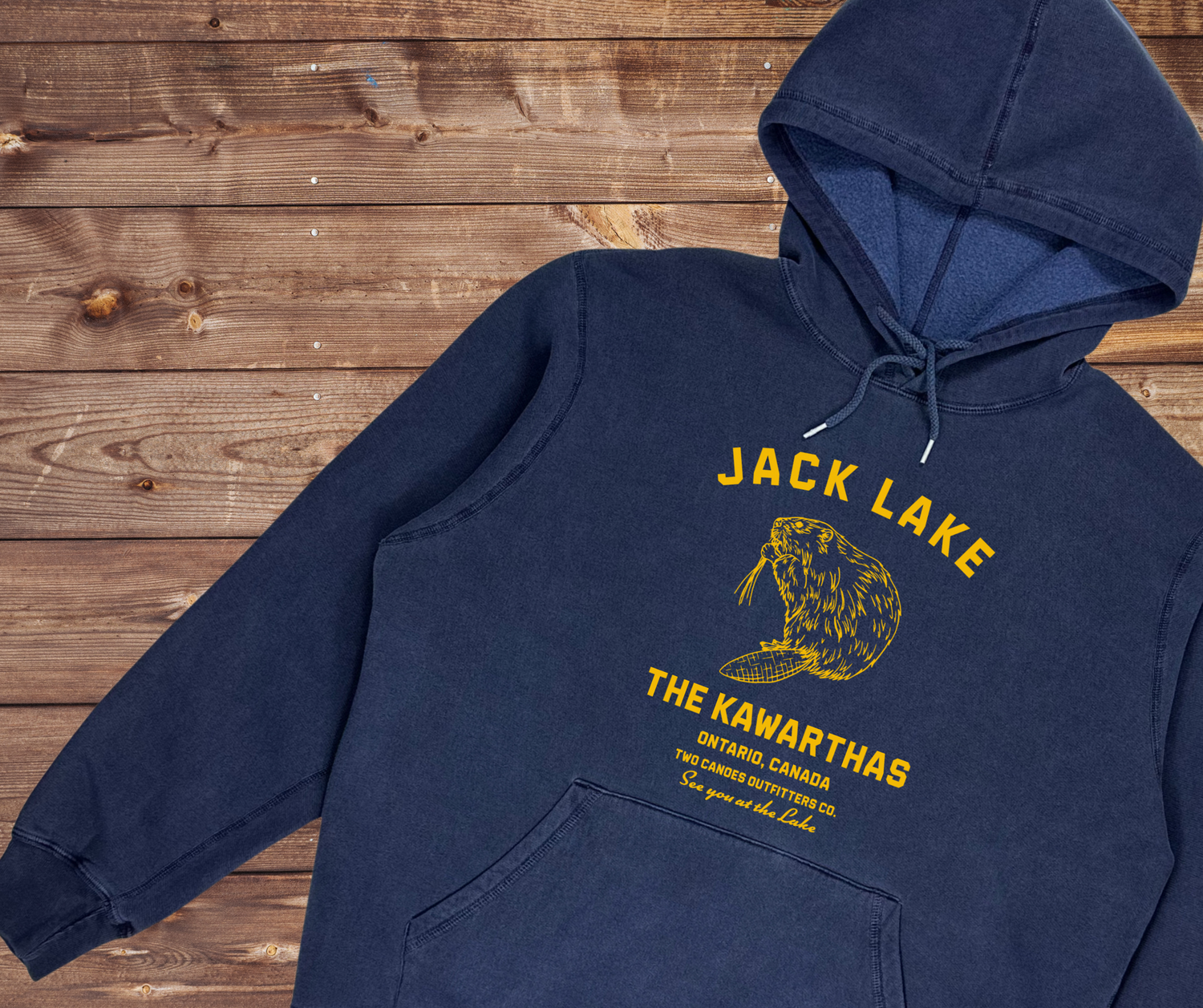 customizable cottage lake hoodie- Kawarthas