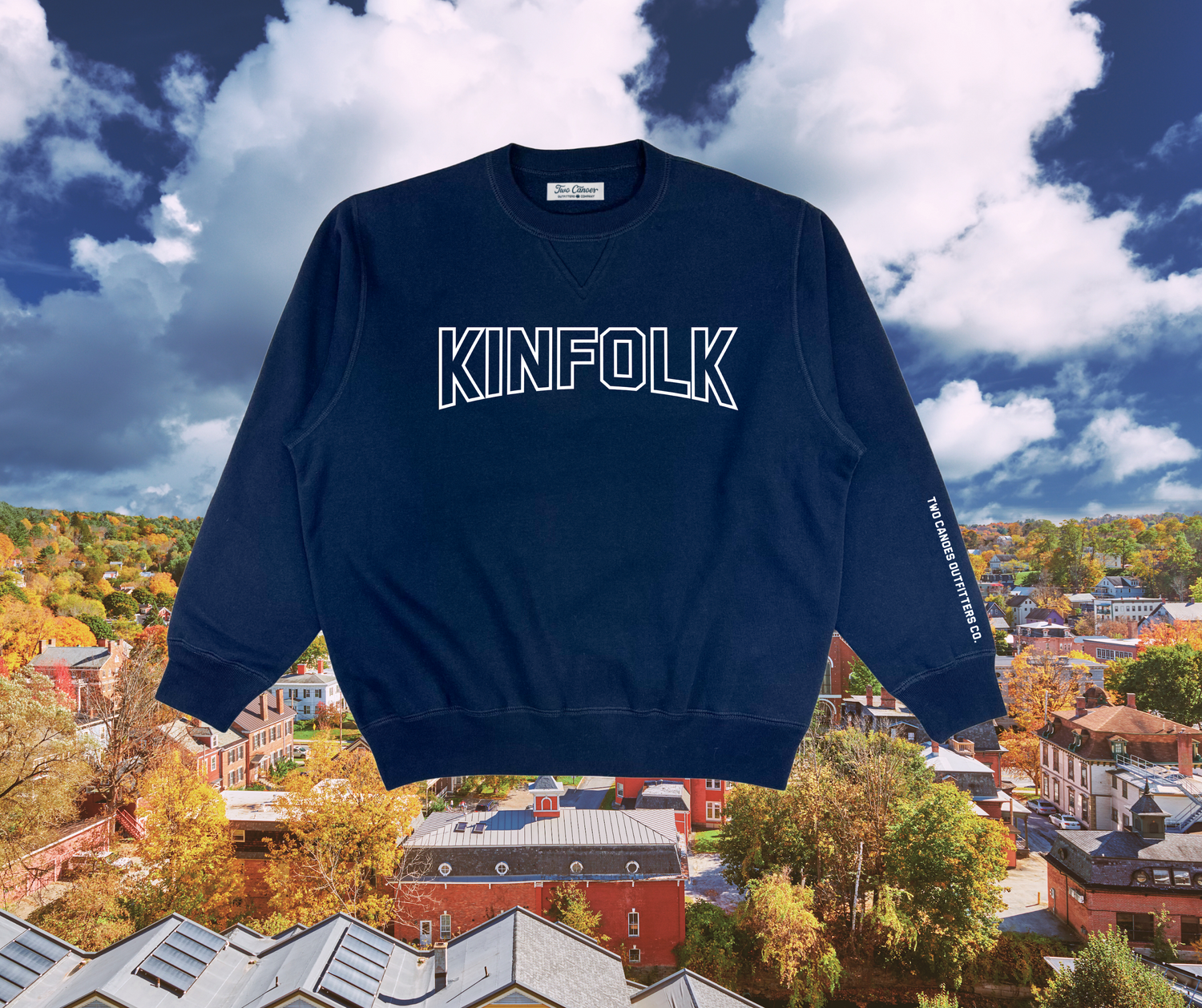 kinfolk crewneck- small town pride in ontario