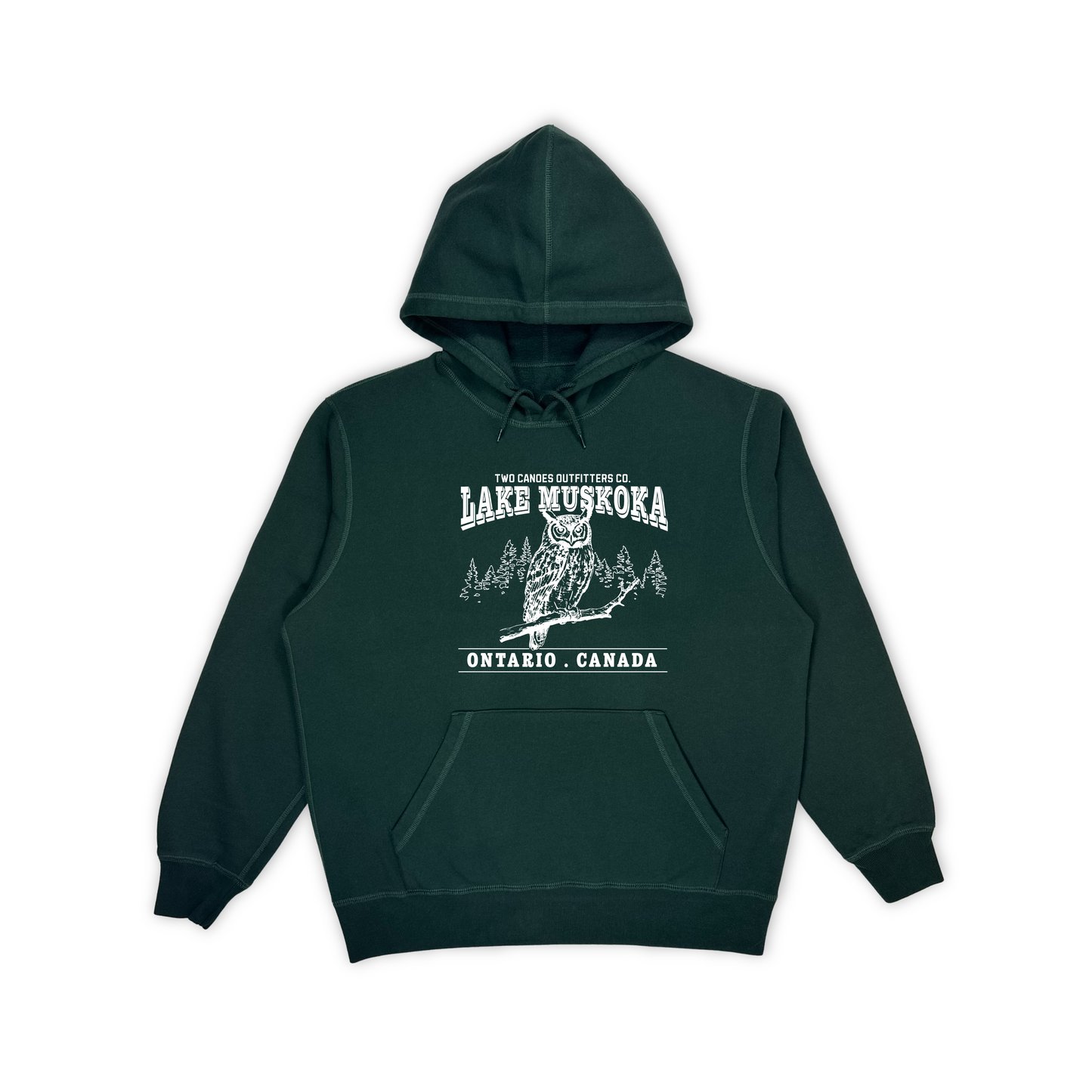 Vintage Owl Fleece Hoodie