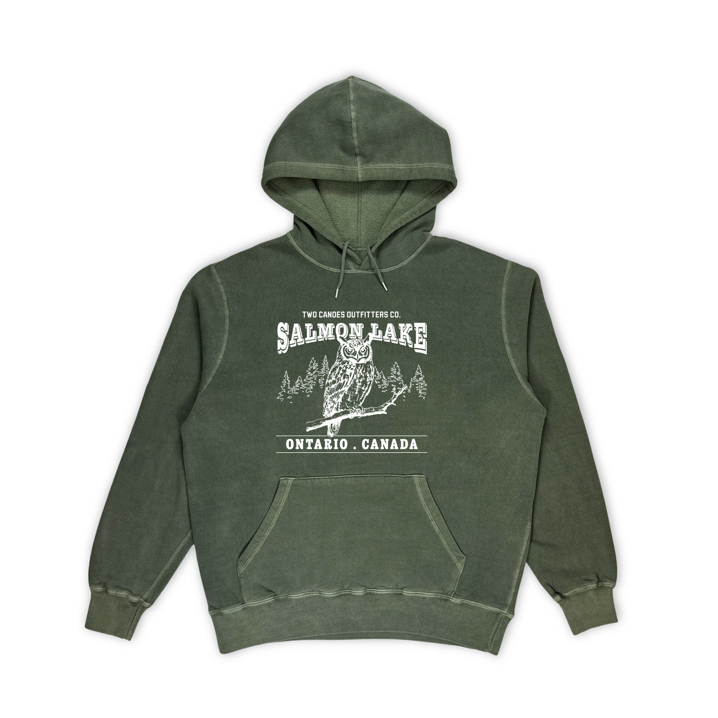 Vintage Owl Fleece Hoodie